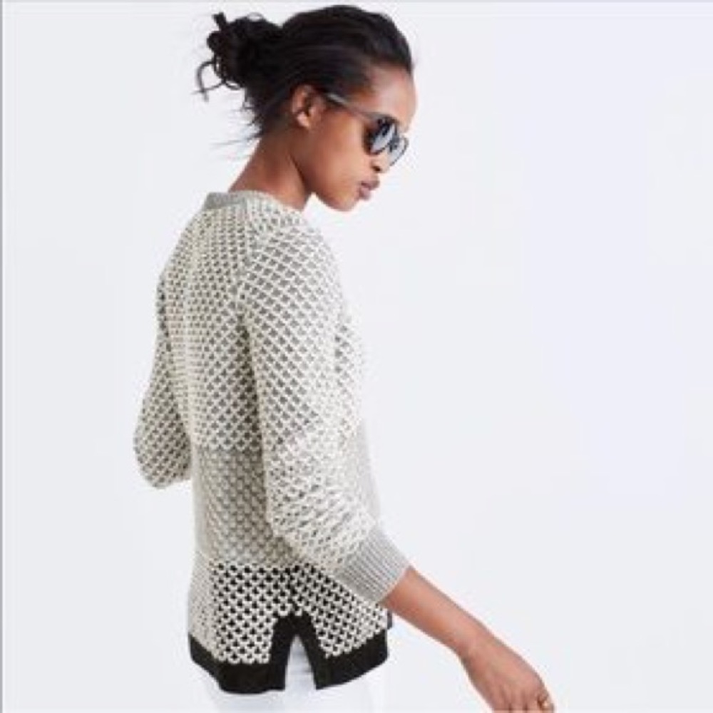 NWT Madewell Geo Block Sweater!